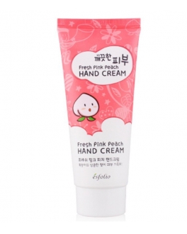 Esfolio Cremă racoritoare pentru mâini cu extract de piersici Fresh Pink Peach Hand Cream, 100 ml