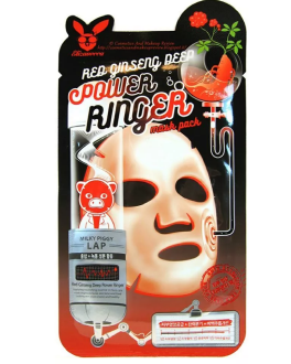 Elizavecca Mască regenerantă din țesătură Red Ginseng Deep Power Ringer, 1 buc