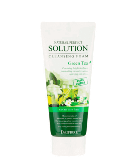 Deoproce Spumă de curățare Natural Perfect Solution Green Tea, 170 ml