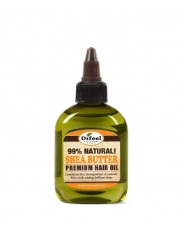 Difeel Натуральное премиальное масло для волос с ши Natural Shea Butter Premium Hair Oil 99%, 75 ml