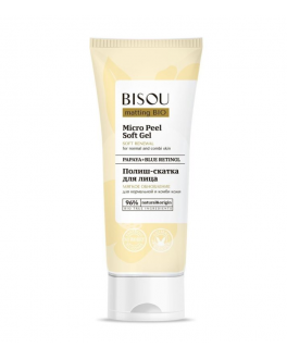 BISOU Полиш-скатка для лица для нормальной и комби кожи “Мягкое обновление” Micro Peel Soft Gel, 100 ml