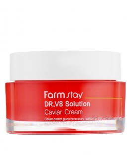 Farmstay Crema anti-age pentru fata DR.V8 Solution Caviar Cream, 50 ml