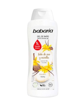 Babaria Gel de duș Coconut Milk & Vanilla, 1000 ml