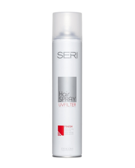Farcom Lac de păr cu fixare extra- puternică Seri Hair Spray UV Filter Anti- Frizz Protection Finish, 400 ml