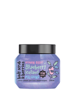 BISOU Exfoliant pentru corp Blueberry-Iceland Polishing, 250 ml