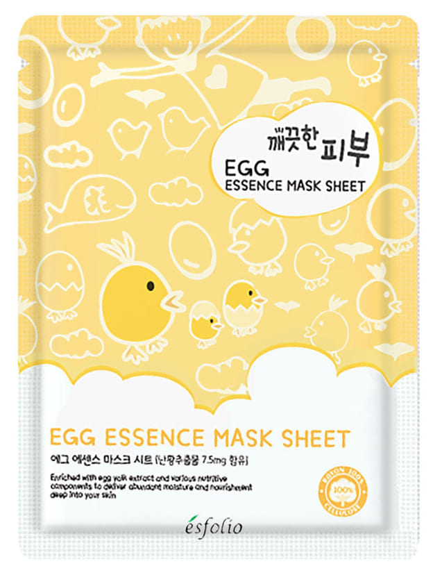 Esfolio Mască cu extract de ou Egg Essence Mask Sheet, 1 buc