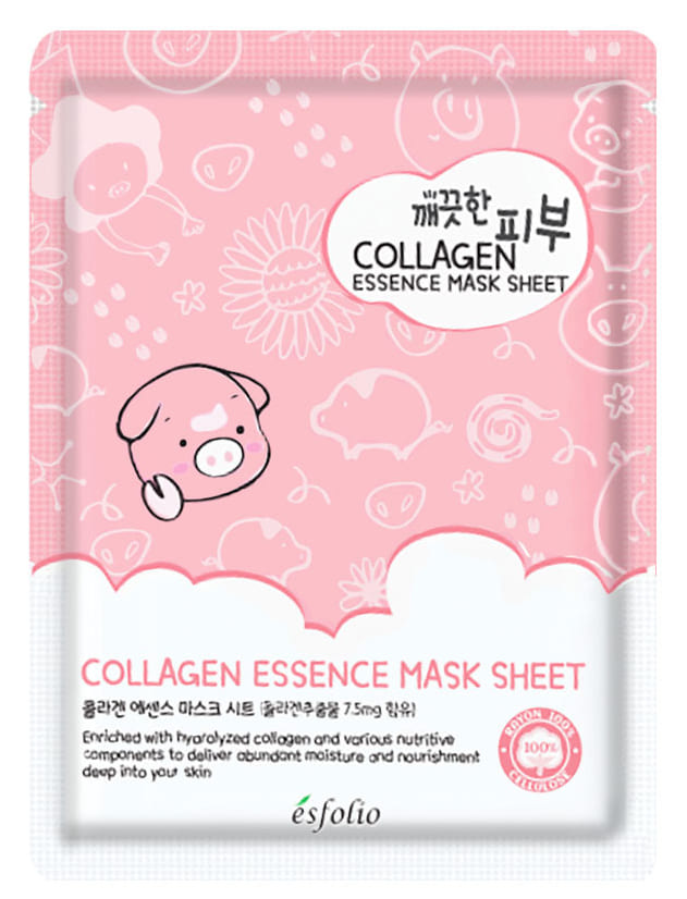 Esfolio Mască din țesătură cu colagen Pure Skin Colagen Essence Mask Sheet, 1 buc
