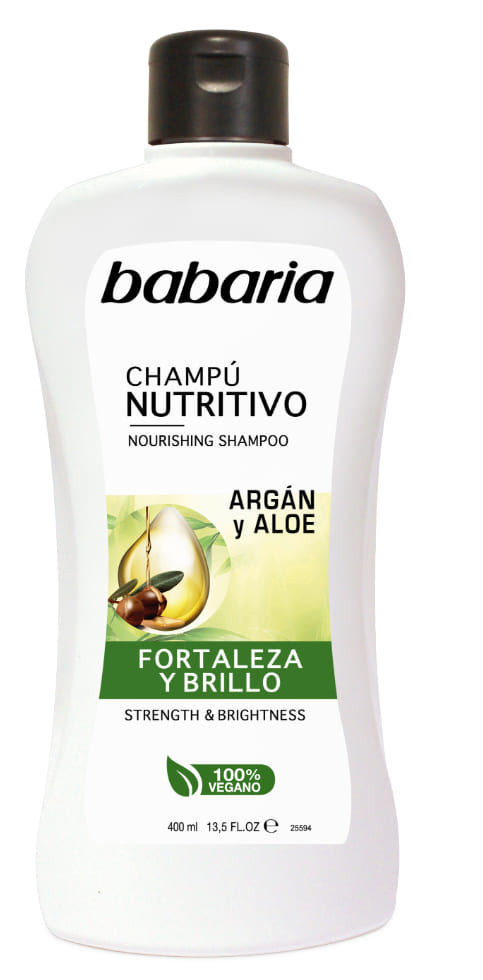 Babaria Увлажняющий шампунь для волос ALOE VERA & ARGAN, 400мл