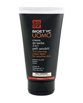 Dermolab Cremă de ras pentru pielea sensibilă 3 în 1 BIOETYC UOMO, 150 ml