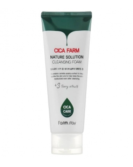FarmStay Spumă pentru curățarea feței cu Centella asiatică Cica Farm Nature Solution Cleansing Foam, 180 ml