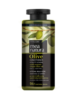 Farcom Condiționer pentru toate tipurile de păr cu ulei de măsline Mea Natura Olive All Hair Types Conditioner, 300 ml