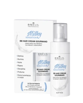 Brelil Cremă-spray multifuncțională pentru păr Milky Sensation Hair BB Gourmand, 150 ml