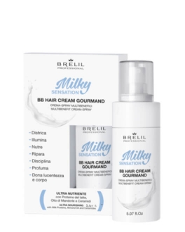 Brelil Cremă- spray multifuncțională pentru păr Hair BB Cream Gourmand, 150 ml