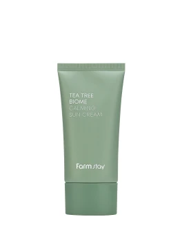 FarmStay Cremă cu protecție solară Tea Tree Biome SPF 50+ PA++++, 50 g