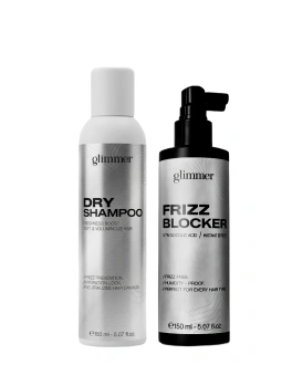 Glimmer Набор для ухода за волосами Frizz Blocker & Dry Shampoo, 2 шт
