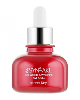 Secret Key Антивозрастная отбеливающая сыворотка для лица Syn-ake Anti Wrinkle & Whitening Ampoule, 30 ml