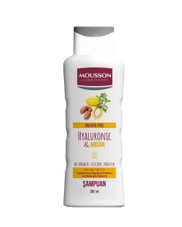 Mousson Șampon revitalizant fără sulfați Hyaluronic and Argan, 385 ml