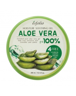 Esfolio Gel hidratant cu aloe vera Moisture Soothing Gel Aloe Vera 100% Purity, 300 ml