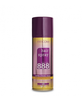 Farcom Sray pentru par 888 Hair Spray – Extra Strong Hold, 200 ml
