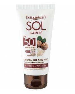 BV Crema solară nutritivă pentru față cu unt de shea Sol Karite Face Cream SPF50, 50 ml