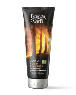 BV Șampon- gel 2 în 1 pentru bărbați Black Amber Shampoo and Shower Gel with Precious Wood Extraxts, 200 ml