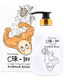 Elizavecca Balsam de păr hrănitor cu colagen CER-100 Collagen Coating Hair Muscle Treatment Rinse, 500 ml