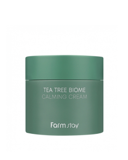 FarmStay Cremă calmantă cu extract de arbore de ceai Tea Tree Biome Calming Cream, 80 ml