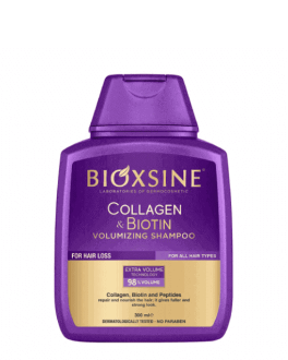 BIOXSINE Șampon pentru volum Collagen and Biotin, 300 ml