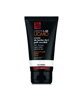 Dermolab Cremă- gel pentru ras pentru pielea sensibilă 3 în 1 UOMO 3 in 1 Shaving Cream Sensitive Skin, 150 ml
