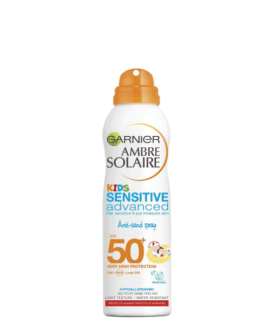 GARNIER Spray pentru protecție solară Kids Sensitive Anti-Sand SPF50, 200 ml