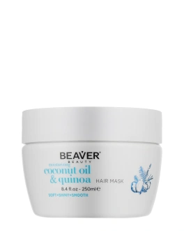 BEAVER Увлажняющая маска для волос Coconut Oil and Quinoa, 250 мл