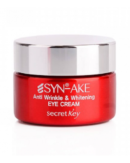 Secret Key Cremă anti-age pentru ochi Syn-Ake Anti Wrinkle and Whitening Eye Cream, 15 ml