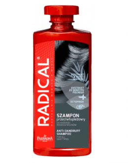 Farmona Șampon anti-mătreață pentru toate tipurile de păr Radical Anti Dandruff Shampoo For All Hair Types, 400 ml