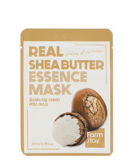 FarmStay Mască revitalizantă din țesătură Real Shea Butter, 1 buc