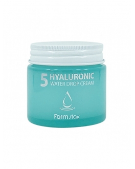 Farmstay Cremă cu acid hialuronic pentru față Hyaluronics water drop cream, 80 ml.