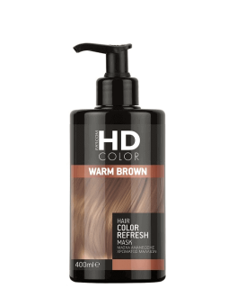 Farcom Маска для волос HD Hair Color Refresh Warm Brown, 400 мл