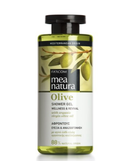 Farcom Gel de duș cu extract de ulei de măsline Mea Natura Olive Shower Gel, 300 ml