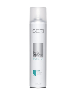 Farcom Lac de păr cu fixare normală Seri Hair Spray UV Filter Anti- Frizz Protection Soft, 400 ml