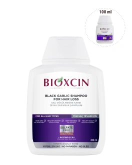 BIOXCIN Șampon pentru prevenirea căderii părului Black Garlic, 300 ml