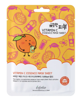 Esfolio Mască din țesătură pentru față Pure Skin Vitamin C, 1 buc