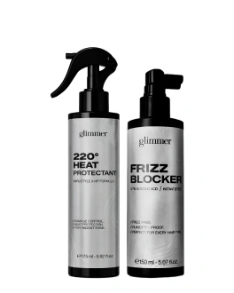 Glimmer Set pentru îngrijirea părului Frizz Blocker & Heat Protection, 2 buc