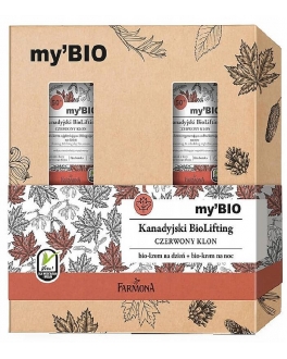 Farmona Набор крем для лица Укрепляющий дневной био-крем с эффектом лифтинга и Восстанавливающий ночной био-крем Farmona Canadian BioLifting Red Maple, 50ml