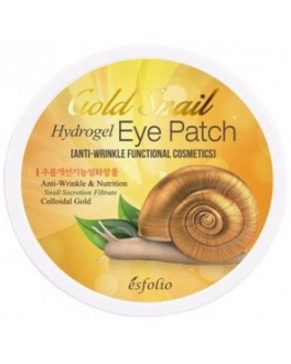 Esfolio Patch- uri cu hidrogel cu extract de melc pentru zona în jurul ochilor Gold Snail Hydrogel Eye Patch, 60 pcs