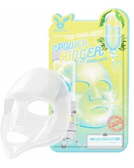 Elizavecca Masca din tesatura calmanta cu extract de ceai verde pentru fata Tea Tree Deep Power Ringer Mask Pack