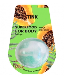 Tink Бомбочка-гейзер для ванны Папайя Bath Bomb Papaya 200 g