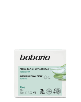 Babaria Крем против морщин для лица с экстрактом алоэ Anti- Wrinkle Face Cream Aloe, 50 мл