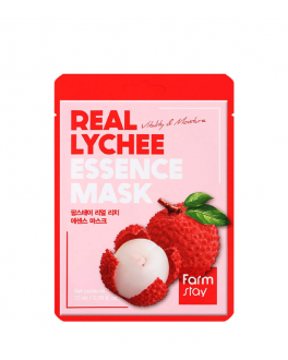 FarmStay Mască din țesătură cu extract de fructe de lici Real Lychee Essence Mask