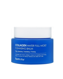 FarmStay Balsam hidrofil de curățare cu colagen Collagen Water Full Moist Cleansing Balm, 95 ml