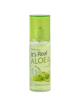 FarmStay Gel-mist revigorant pentru față cu extract de aloe It's Real Aloe Gel Mist, 120 ml