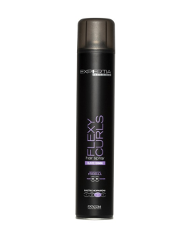 Farcom Lac- spray pentru păr creț cu fixare elastică (fixare nivelul 3) Expertia Professional Flexy Curls Hair Spray Elastic Forming, 500 ml